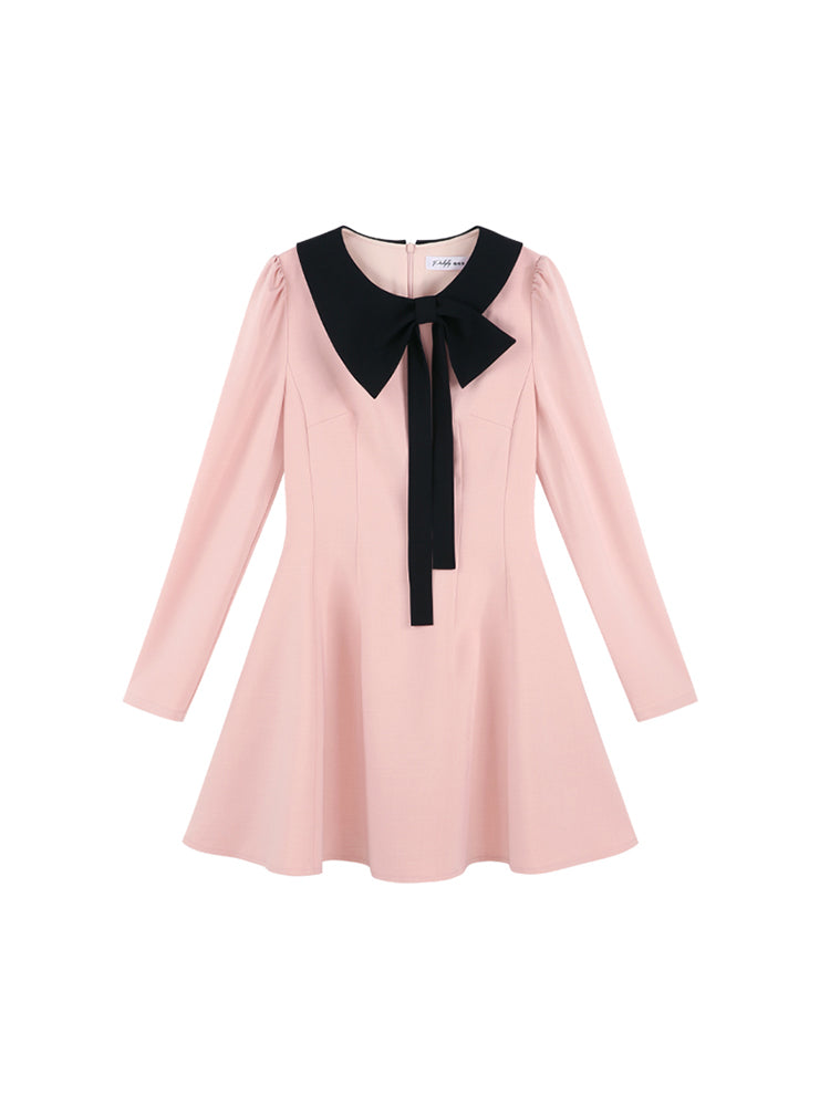 Pink Gentle Style Long Three Blind Dress