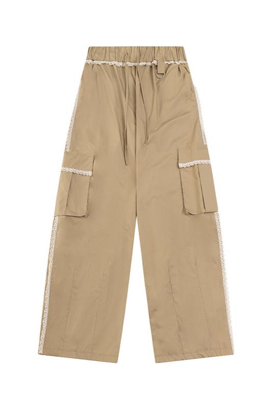 ヴィンテージレースパネルカーゴパンツ