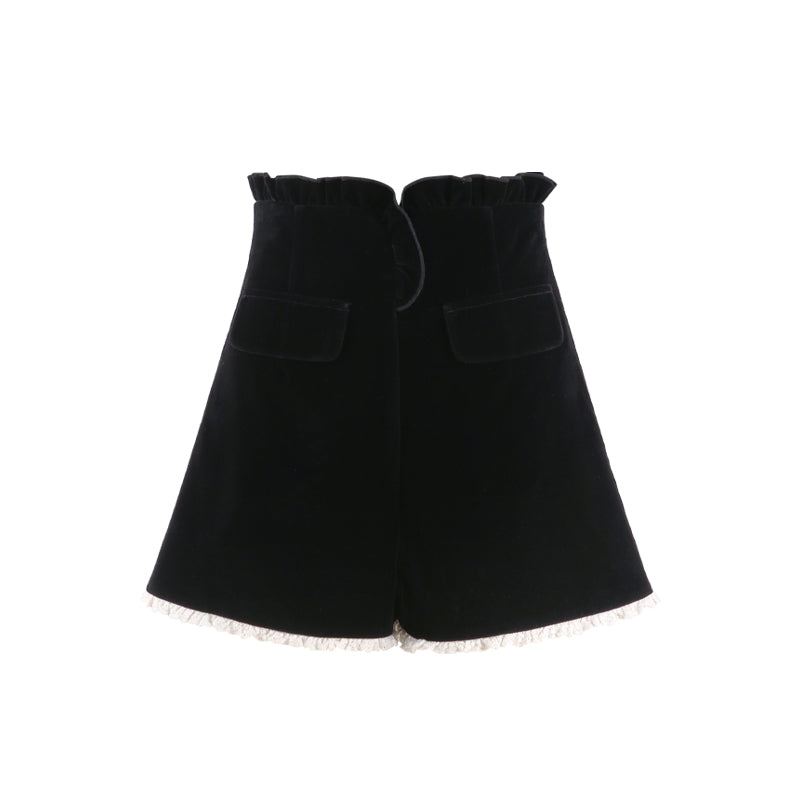 One shoulder solid color knit sweater set