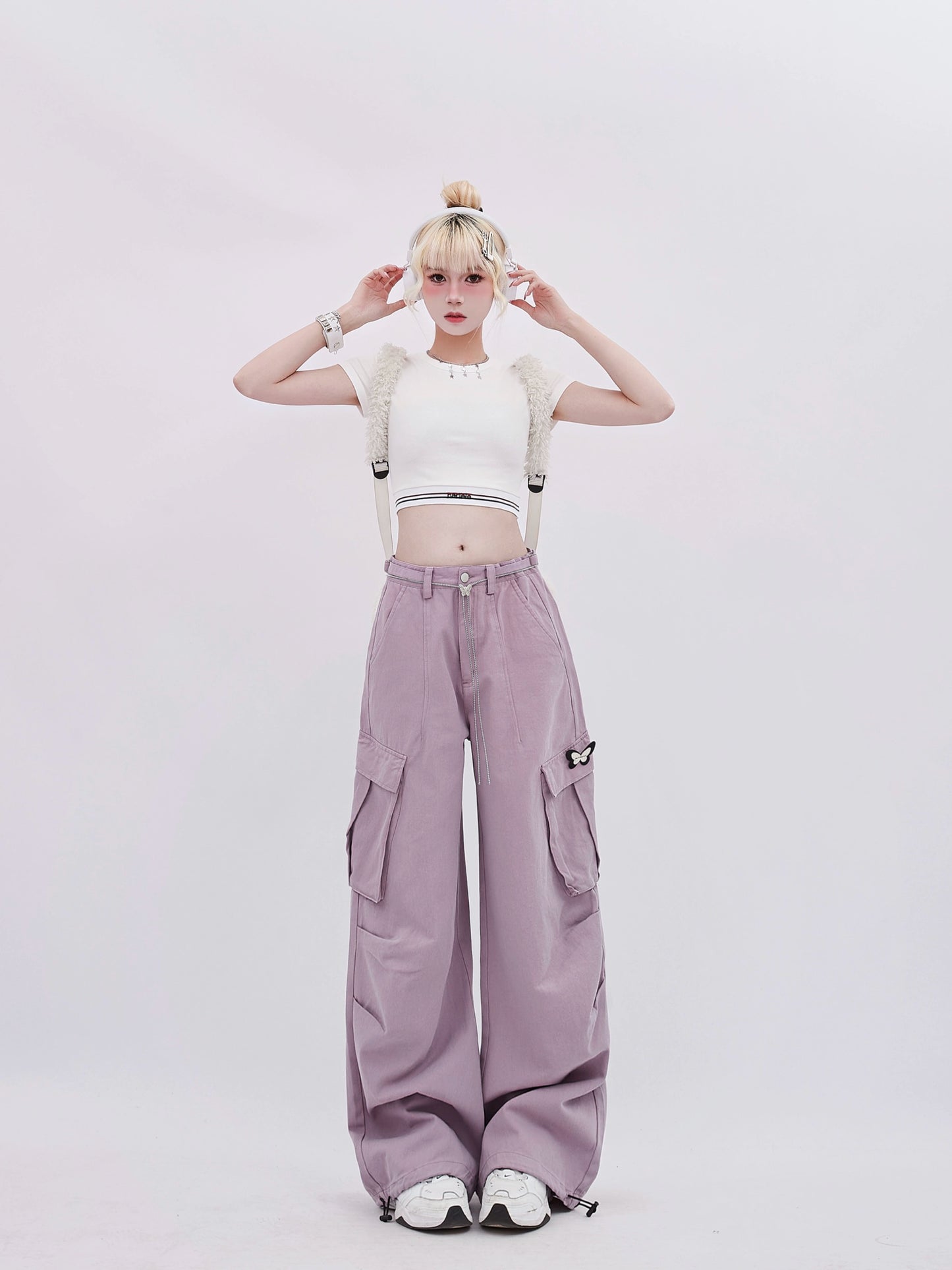 Pantalon papillon à grandes poches