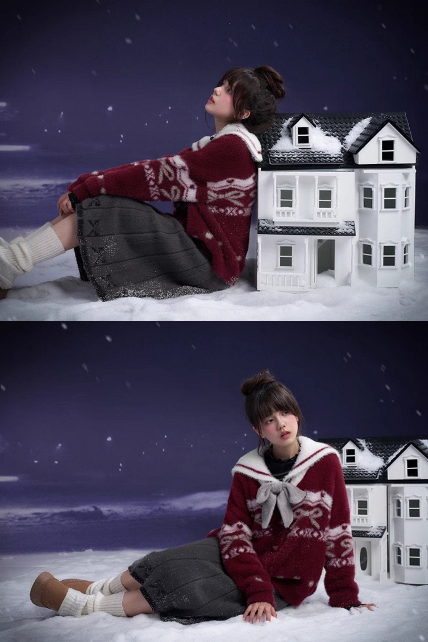 Nordic Sailor Collar Sweater