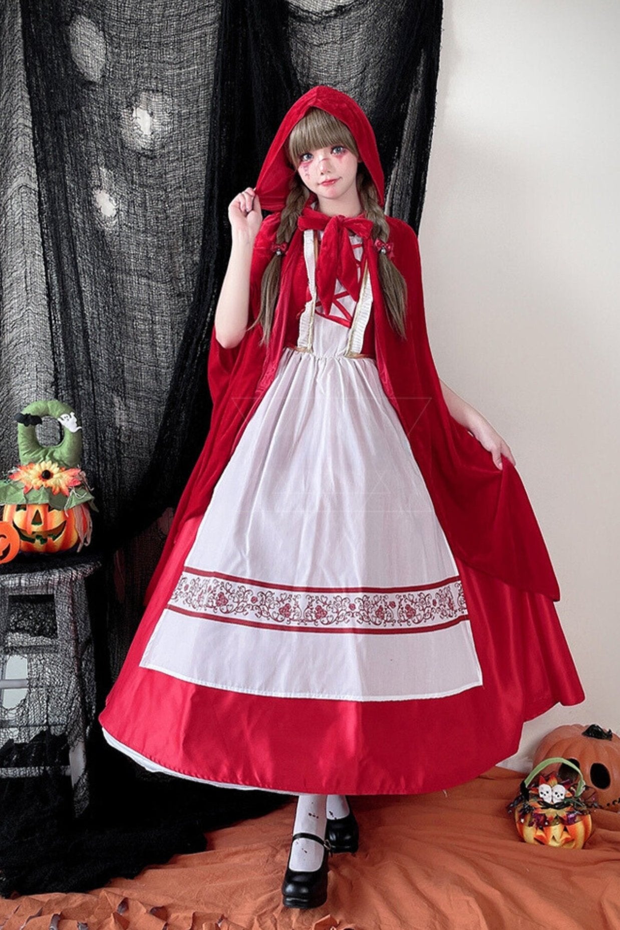 Little Red Riding Hood Cape Dress Belchic Little Red Riding Hood Cape Dress Belchic