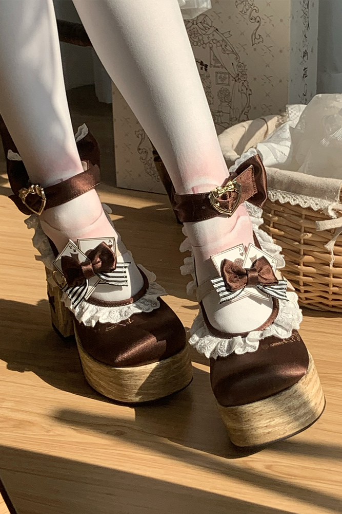 アリスの冒険 レトロドールロリータヒール