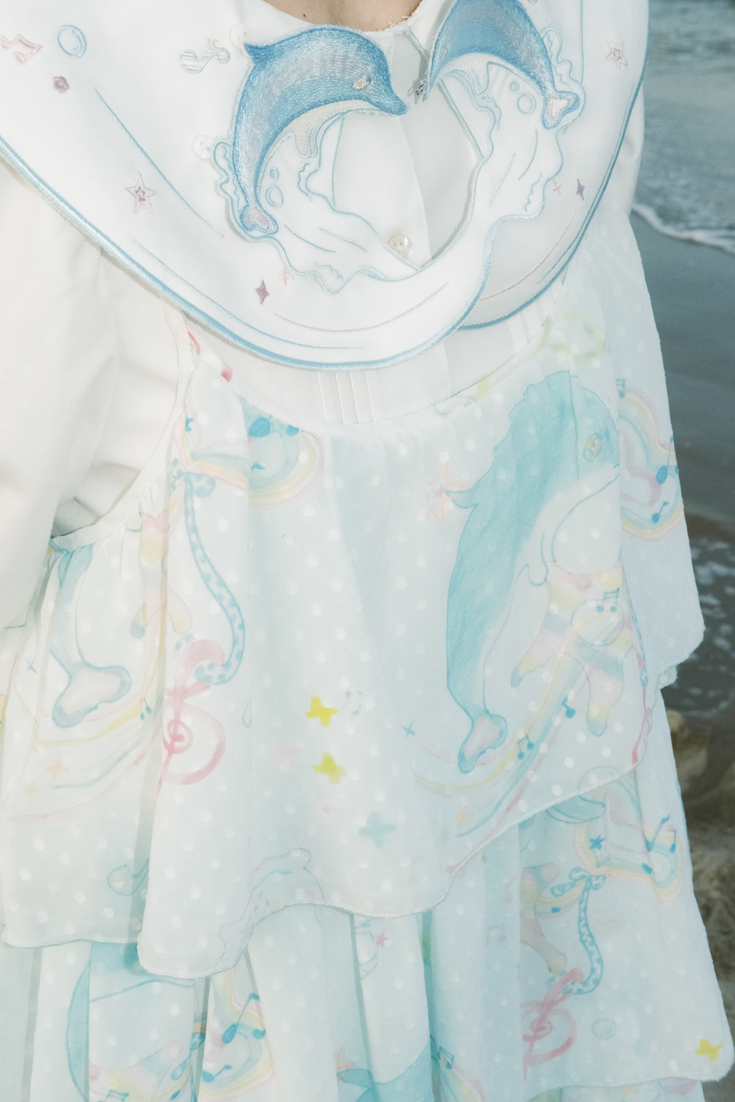 イルカウェーブマリンシャツ