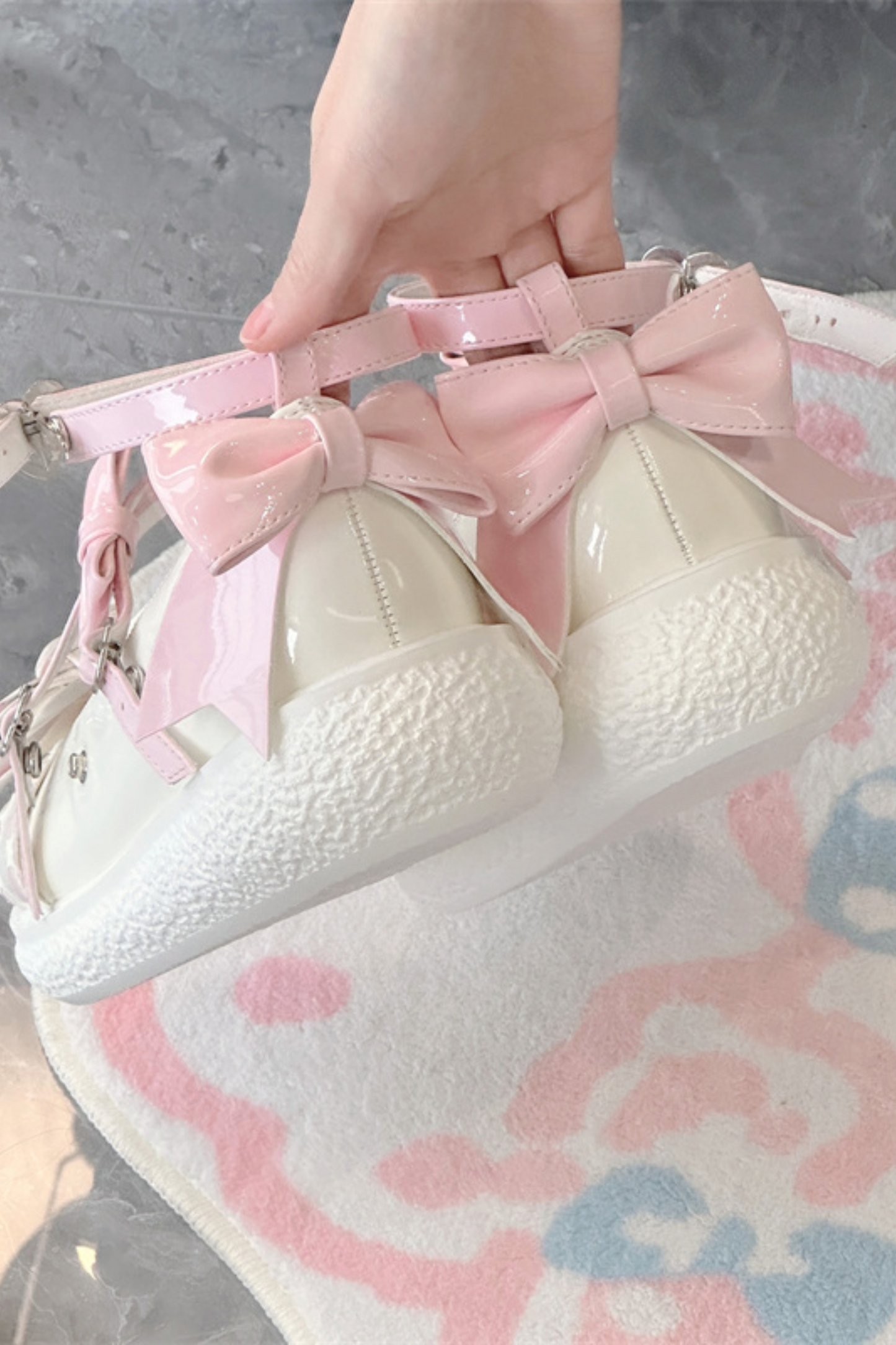 Cookie Lolita Cream Bunny Shoes