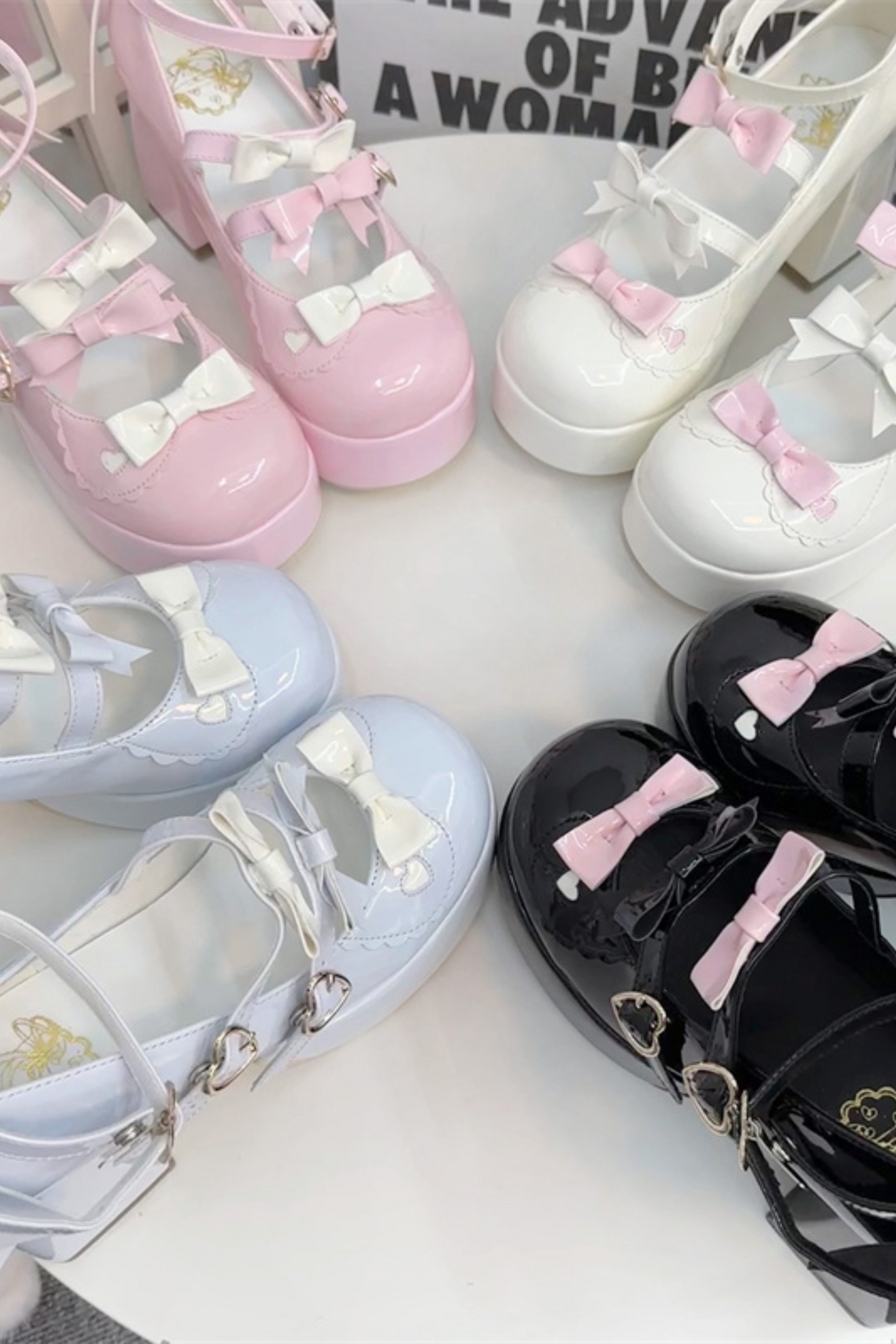 Cookie Lolita Ribbon Shoes
