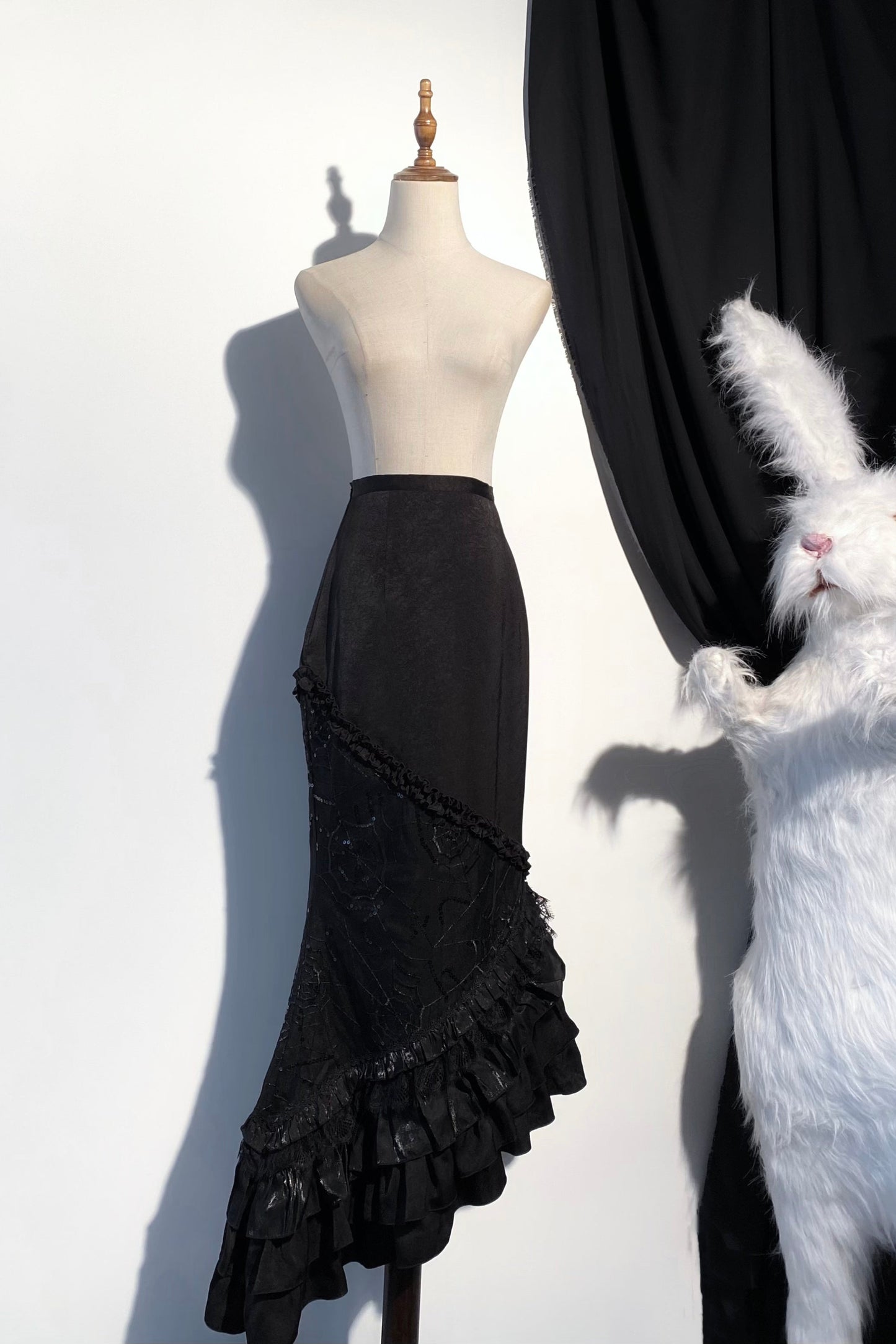 ダークフラワーゴシックロリータセットアップ