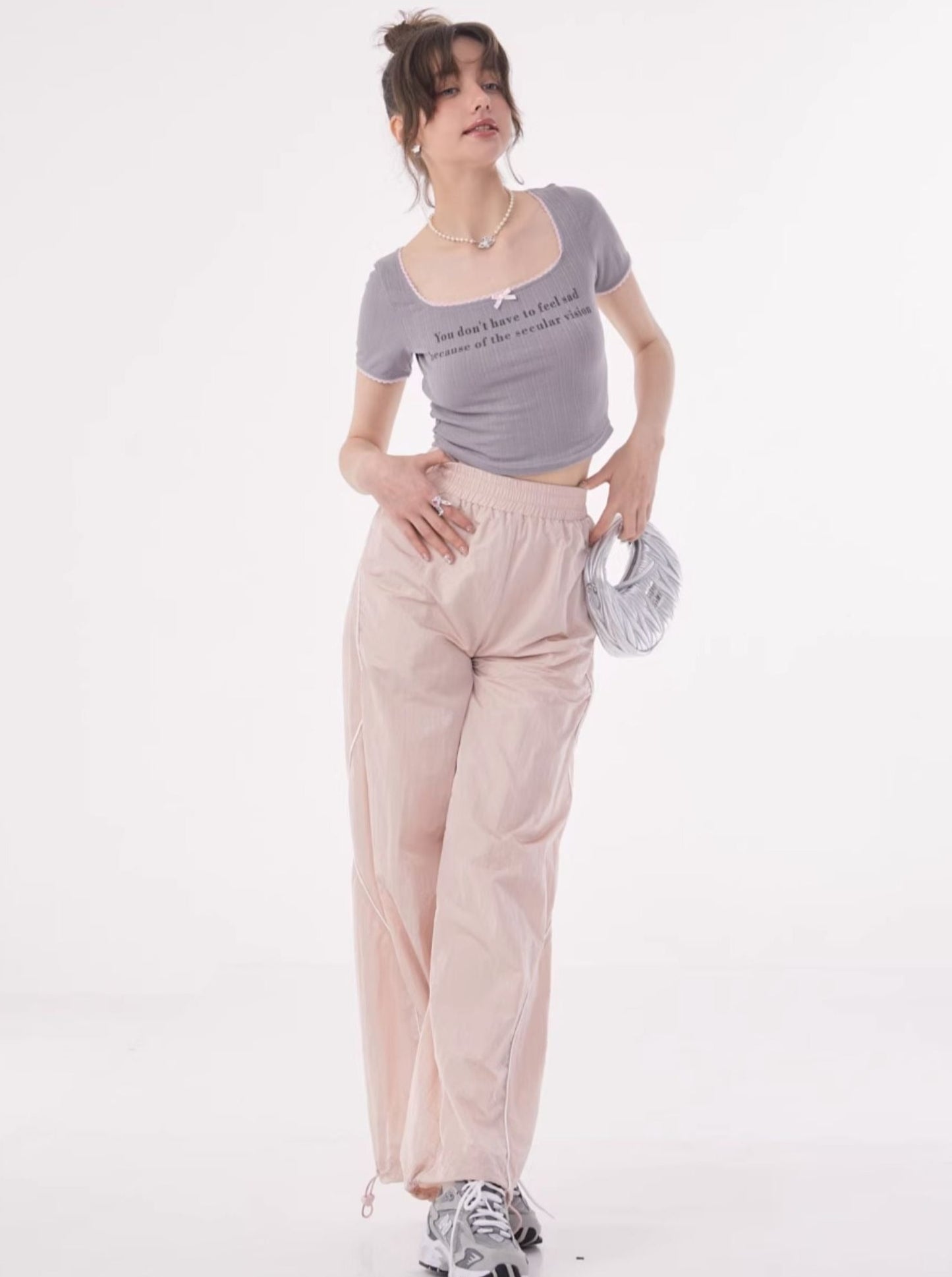 American Retro Slimming Sweet Casual Pants