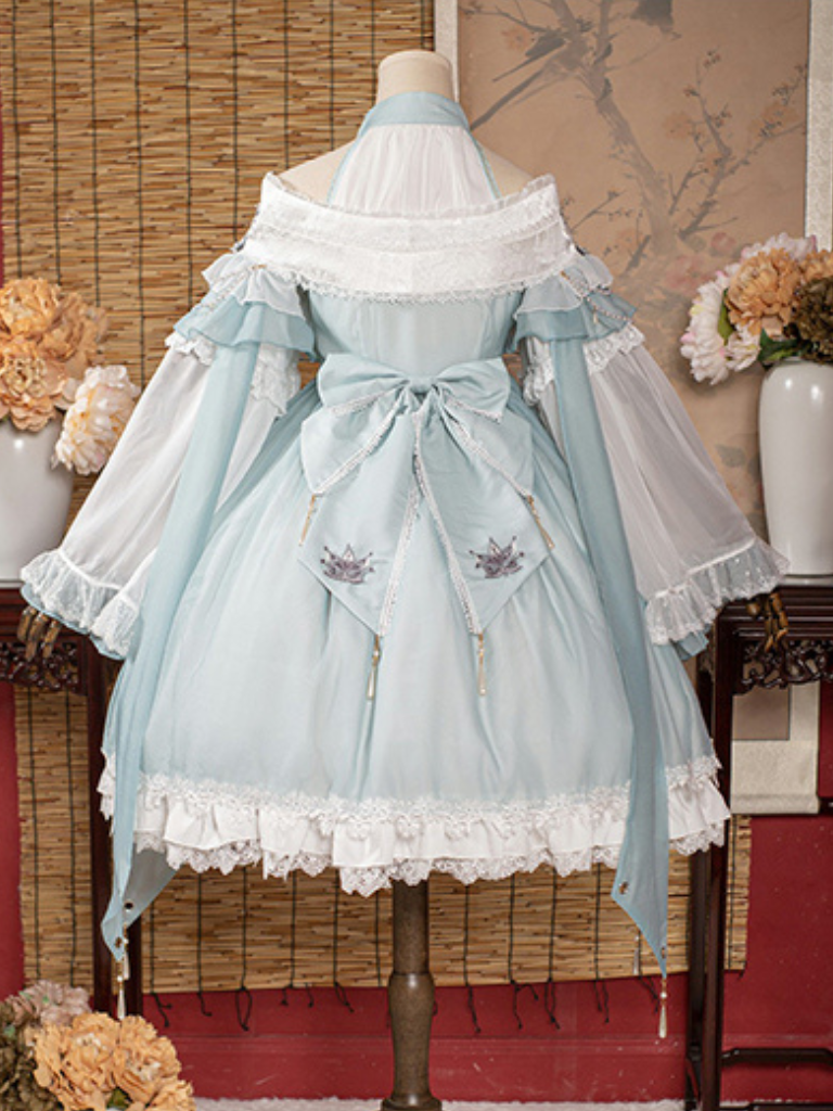 Ribbon China Sweet N'tique Lolita Suspender Dress