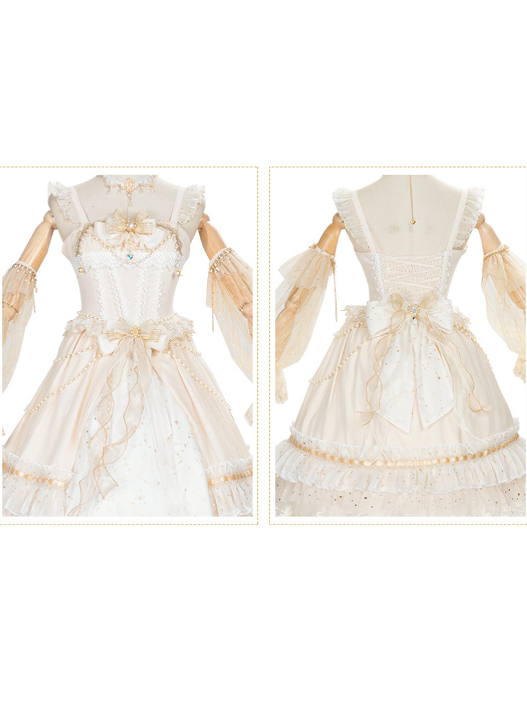 ピュアホワイトフェアリーレトロエレガントクラロリータ