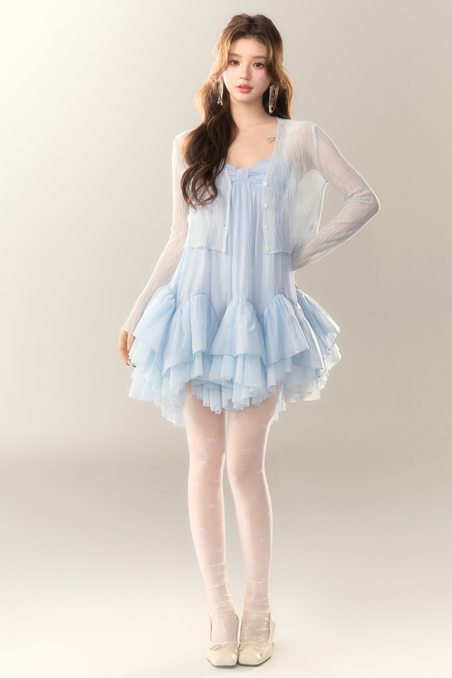 アイスシルクシアーカーディガン