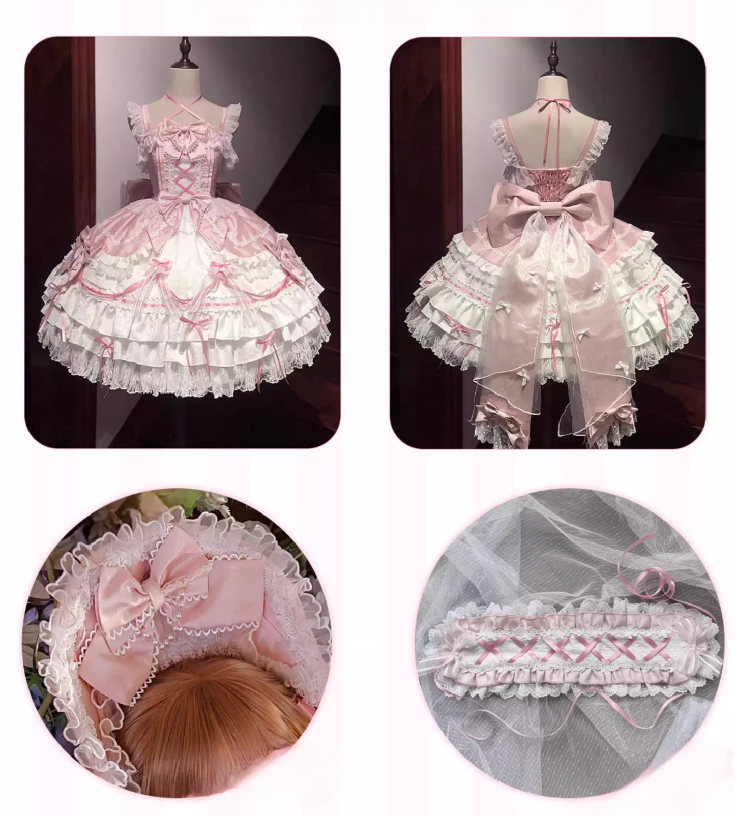 【予約商品】魔法少女ティアードドレス+フルセット+ヘッドドレス