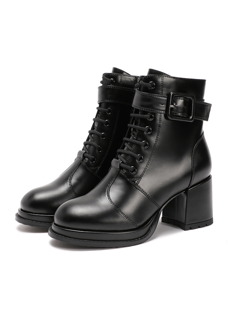 盐味甜美细跟靴