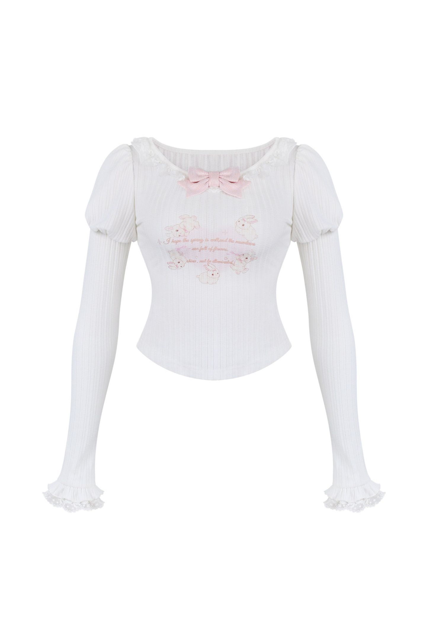 소프트 토끼 스트랩 원피스 + 상의