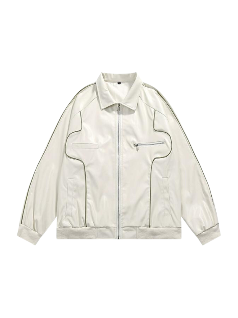 ルーズトップバイクウェアレザージャケット