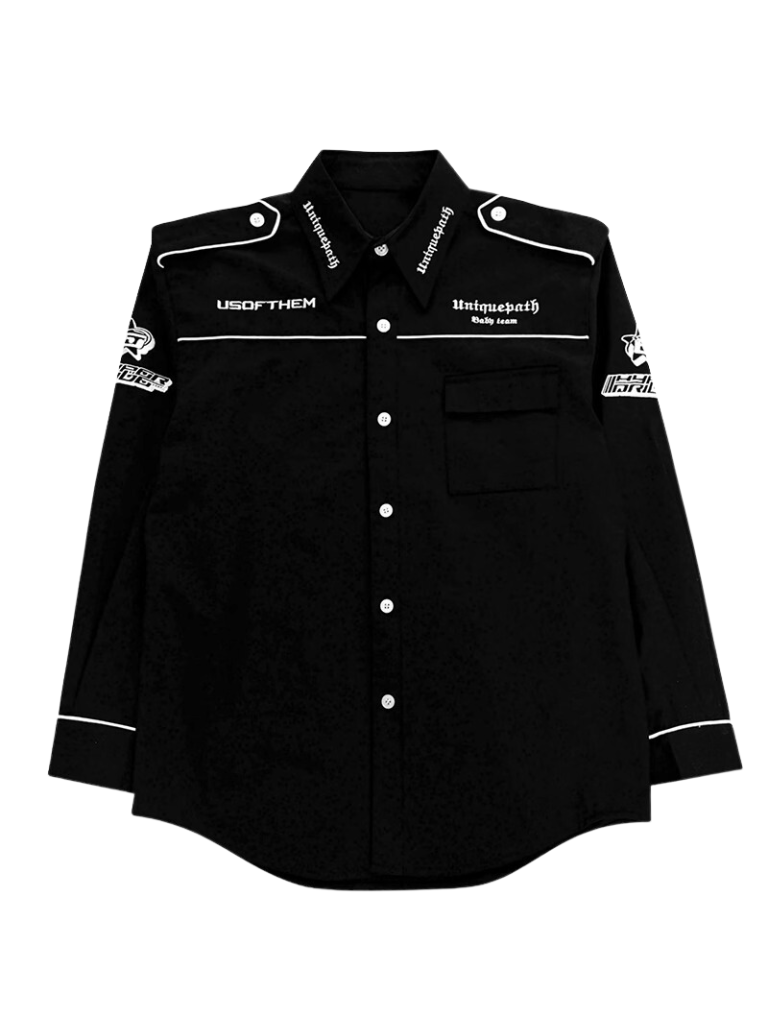 Punk Racing Style Gothic Shirt Jacket