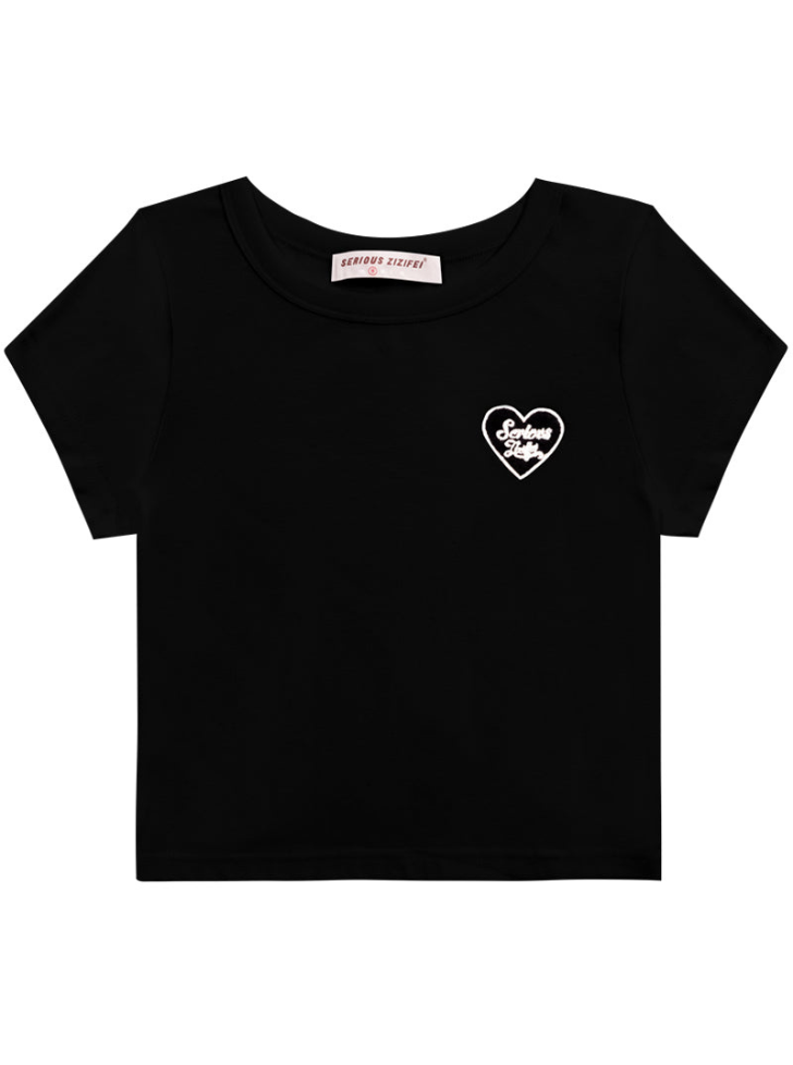 ショルダートップスリムフィットラウンドネックトップス