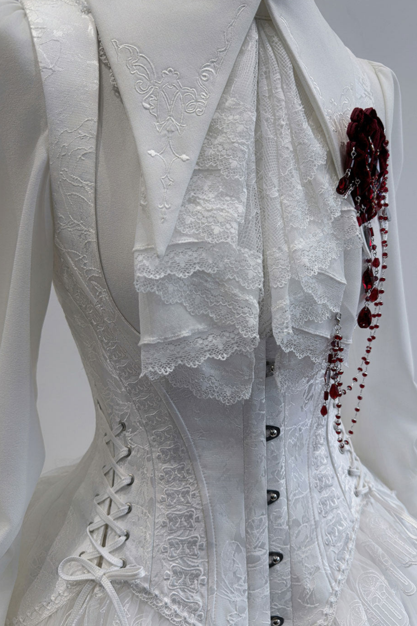 【4月19日预售截止】哥特蕾丝连衣裙+胸衣+裙子+上衣+发带+帽子+胸针