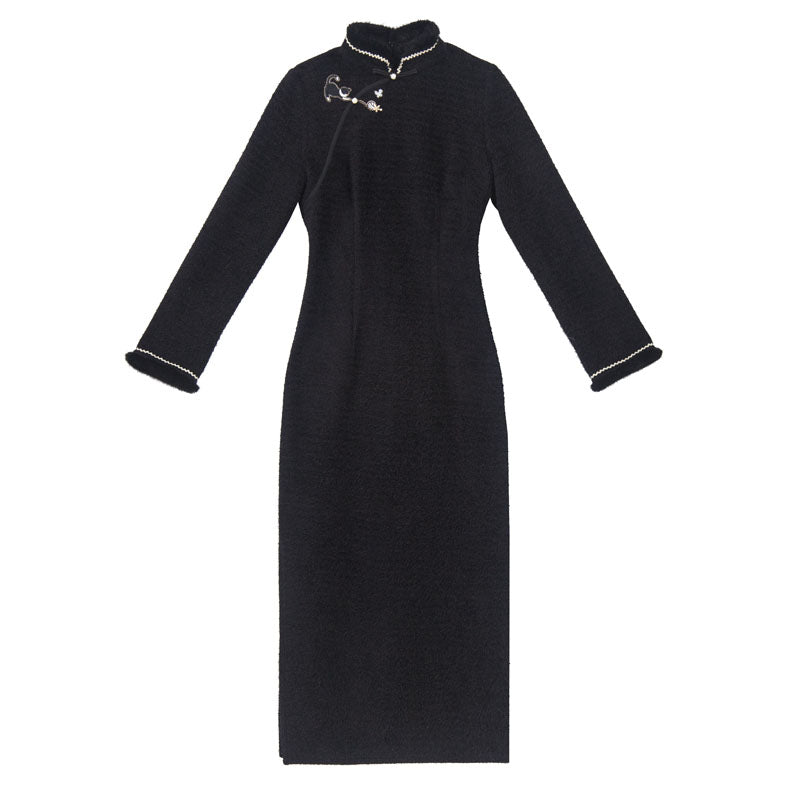 Four-Color Waist Elegant Chinese Dress