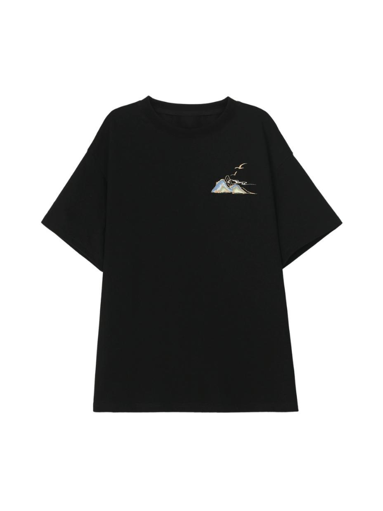 ジェンダーレスチャイナダークサマートップス