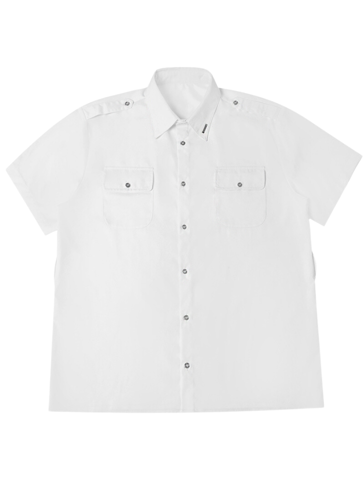 赛博朋克军用金属板衬衫