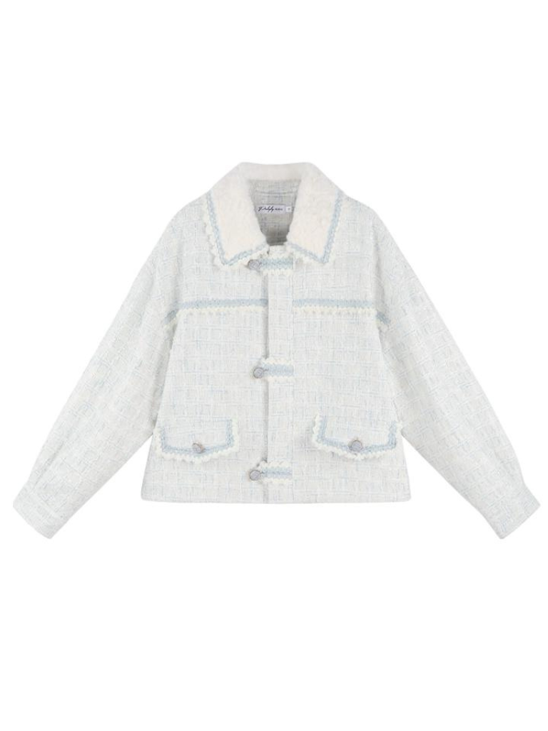 프렌치 쇼트 트위드 재킷 + 트위드 플리츠 스커트