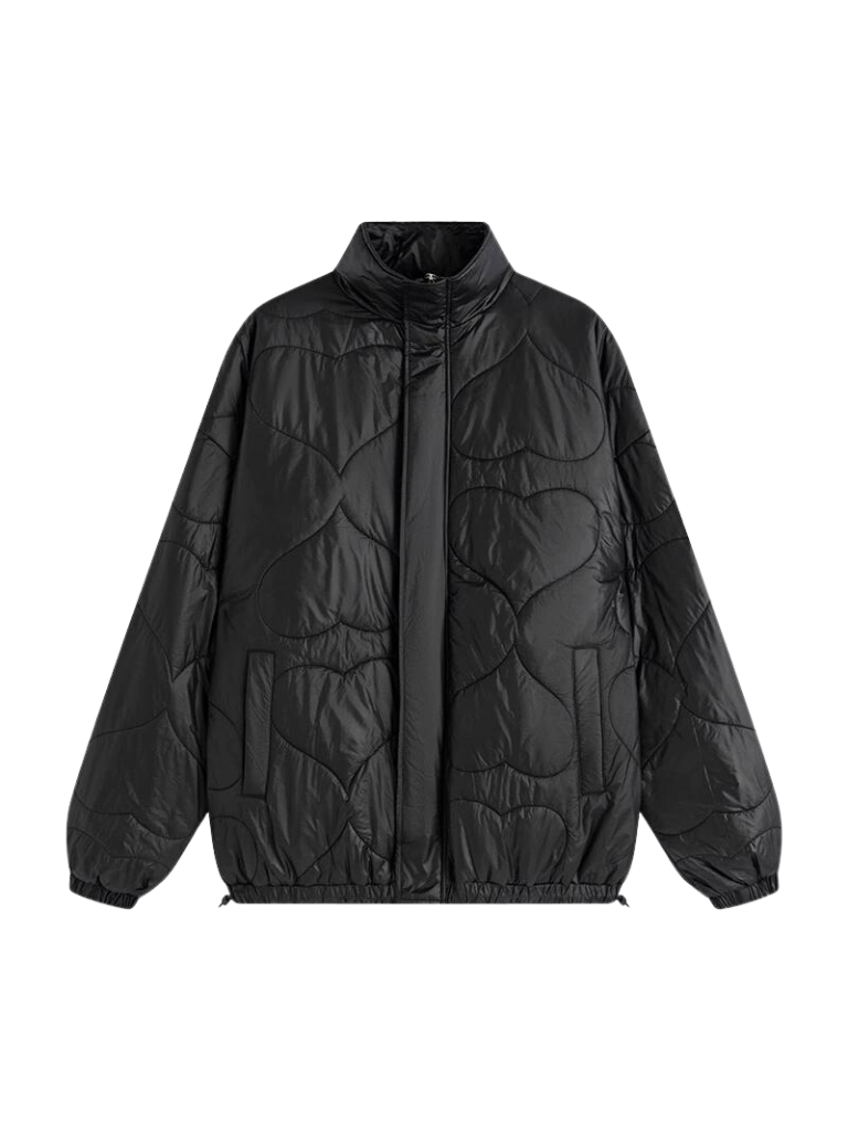 Stand collar loose cotton jacket