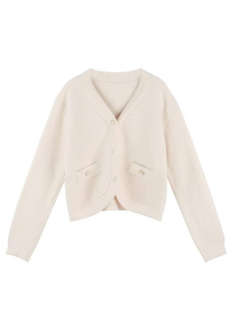 マカロンブルーVネックカーディガン