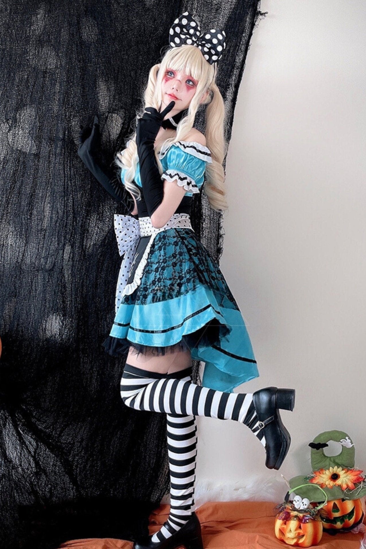 セクシーバニーガールレースメイドドレス