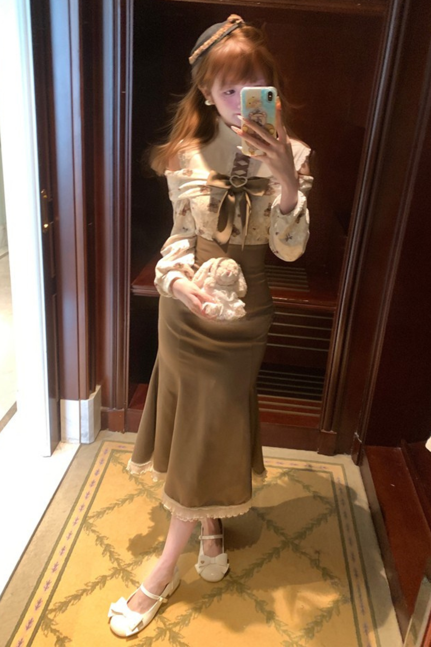 ベアデザインフレンチドレス