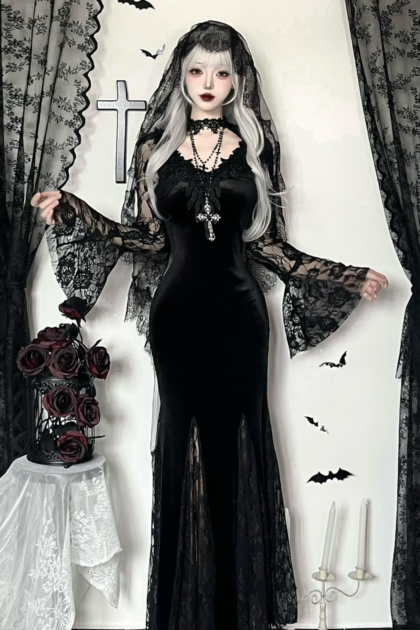 ゴシックベットドレス+ベール