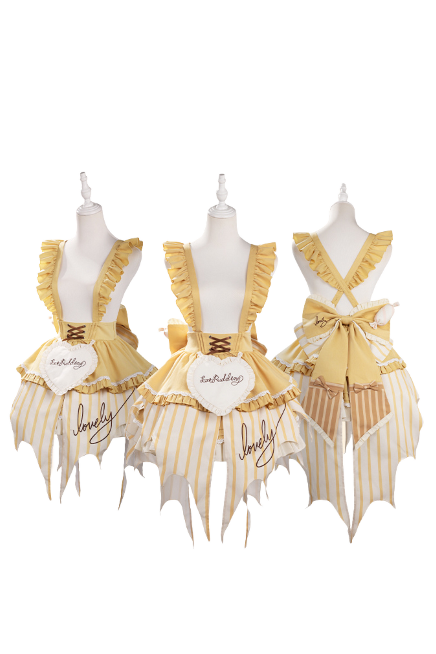 【予約商品】ピーチアンドマンゴープリンキュートスタイルサスペンダードレス