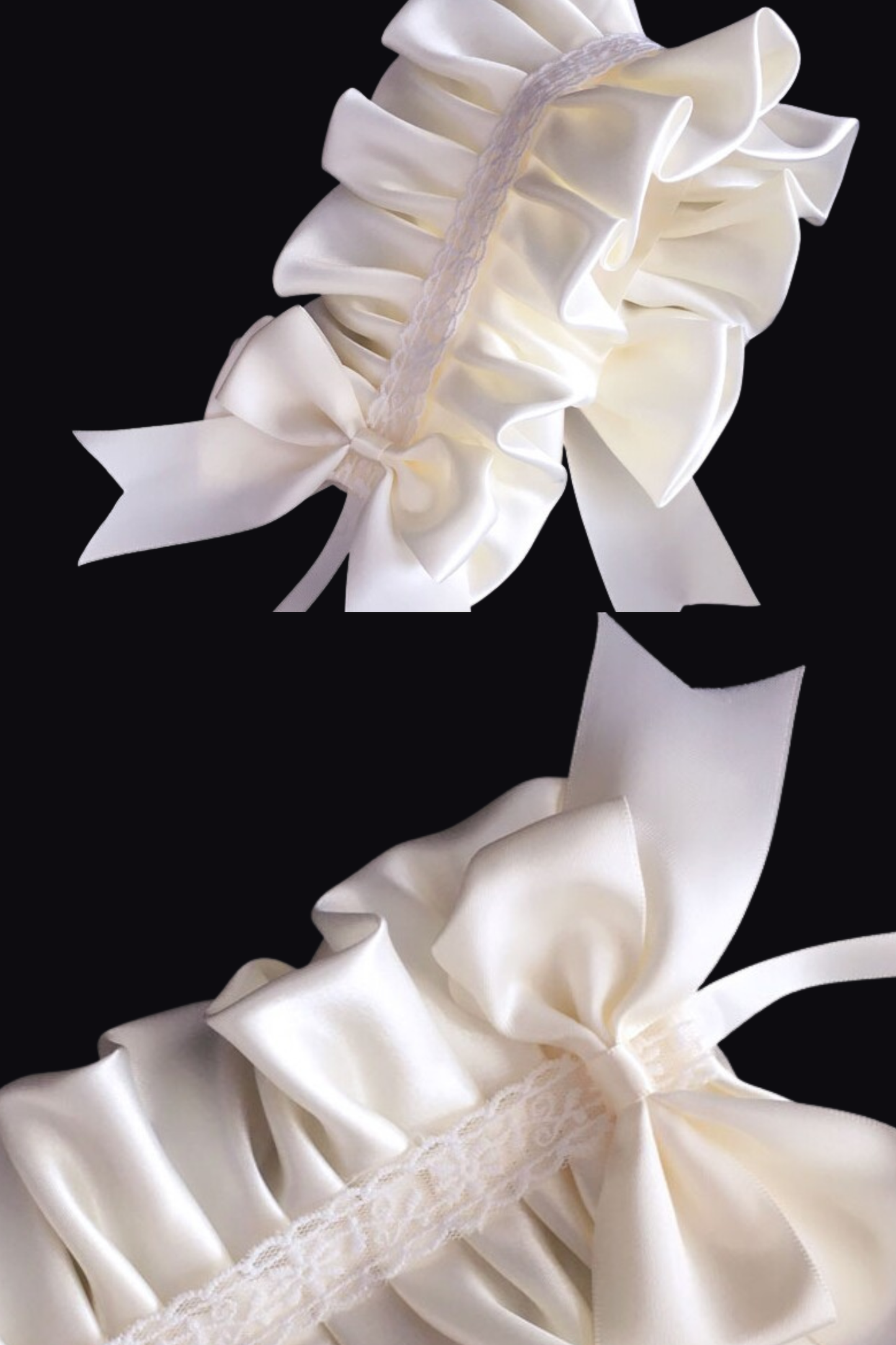 Breites Satinstreifen-Stirnband