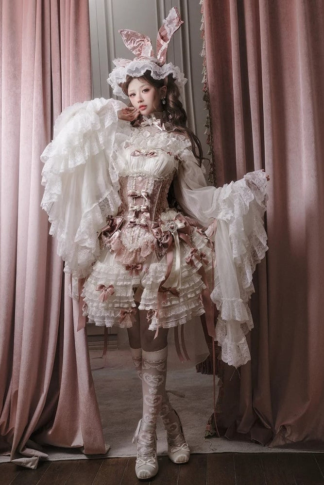 【4月8日予約締切】スウィートロリータバニーレースコルセットドレスセットA/B/C