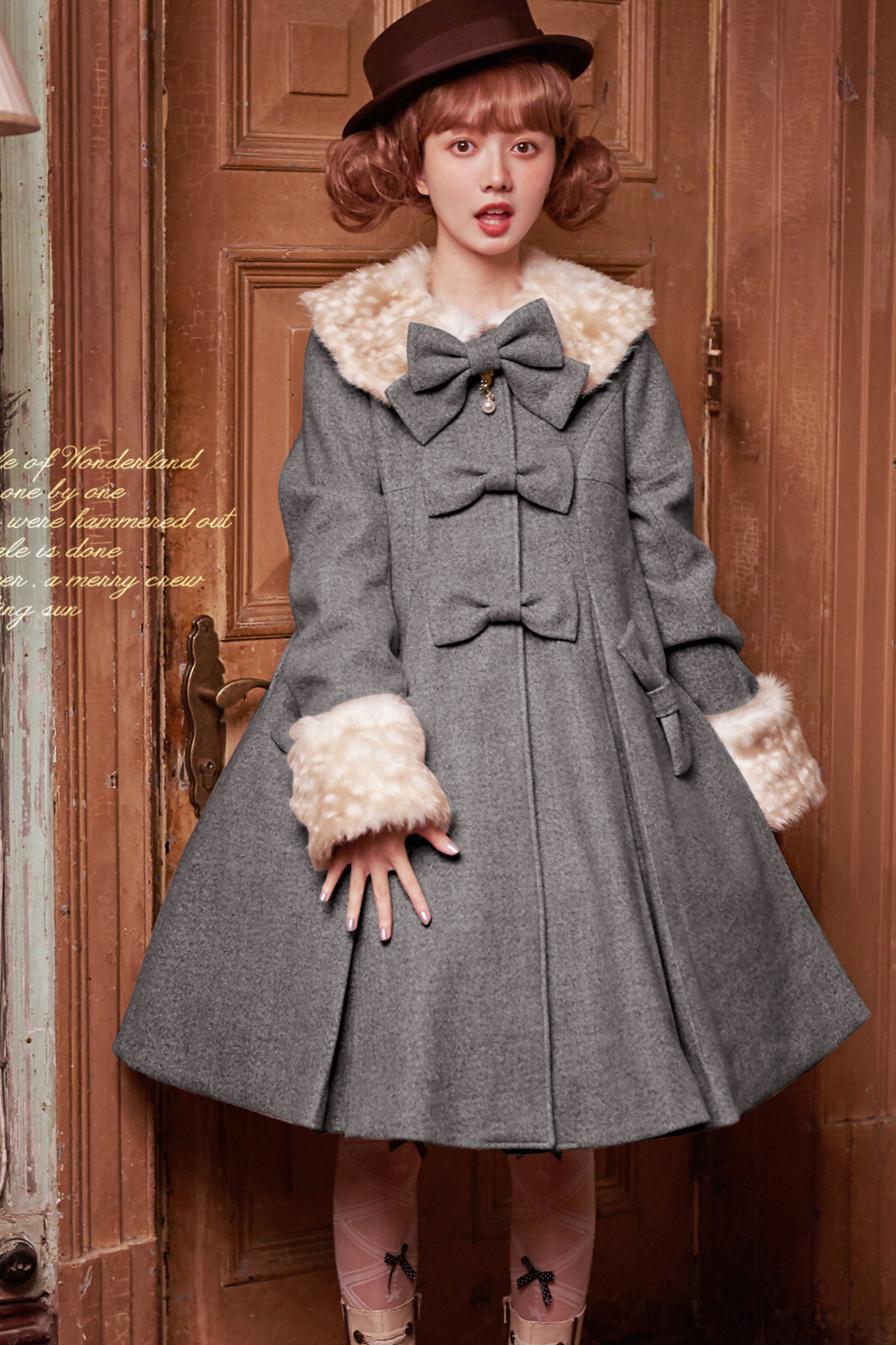 洋 ロリ タイツ リボンフレアガーリーロリータコート – Belchic