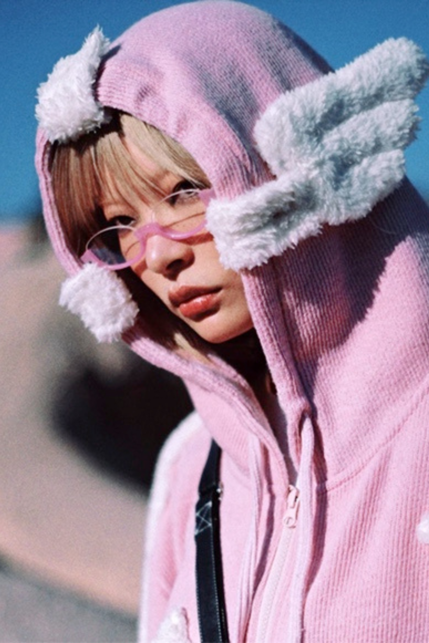 エンジェルピンクニットジャケット