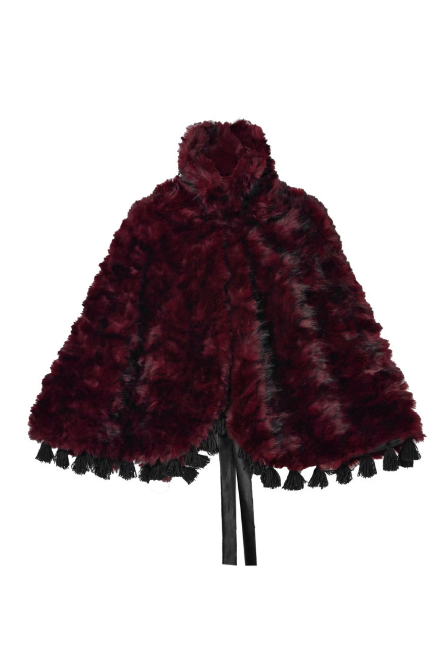Thriller Crimson Gothic Fur Shawl