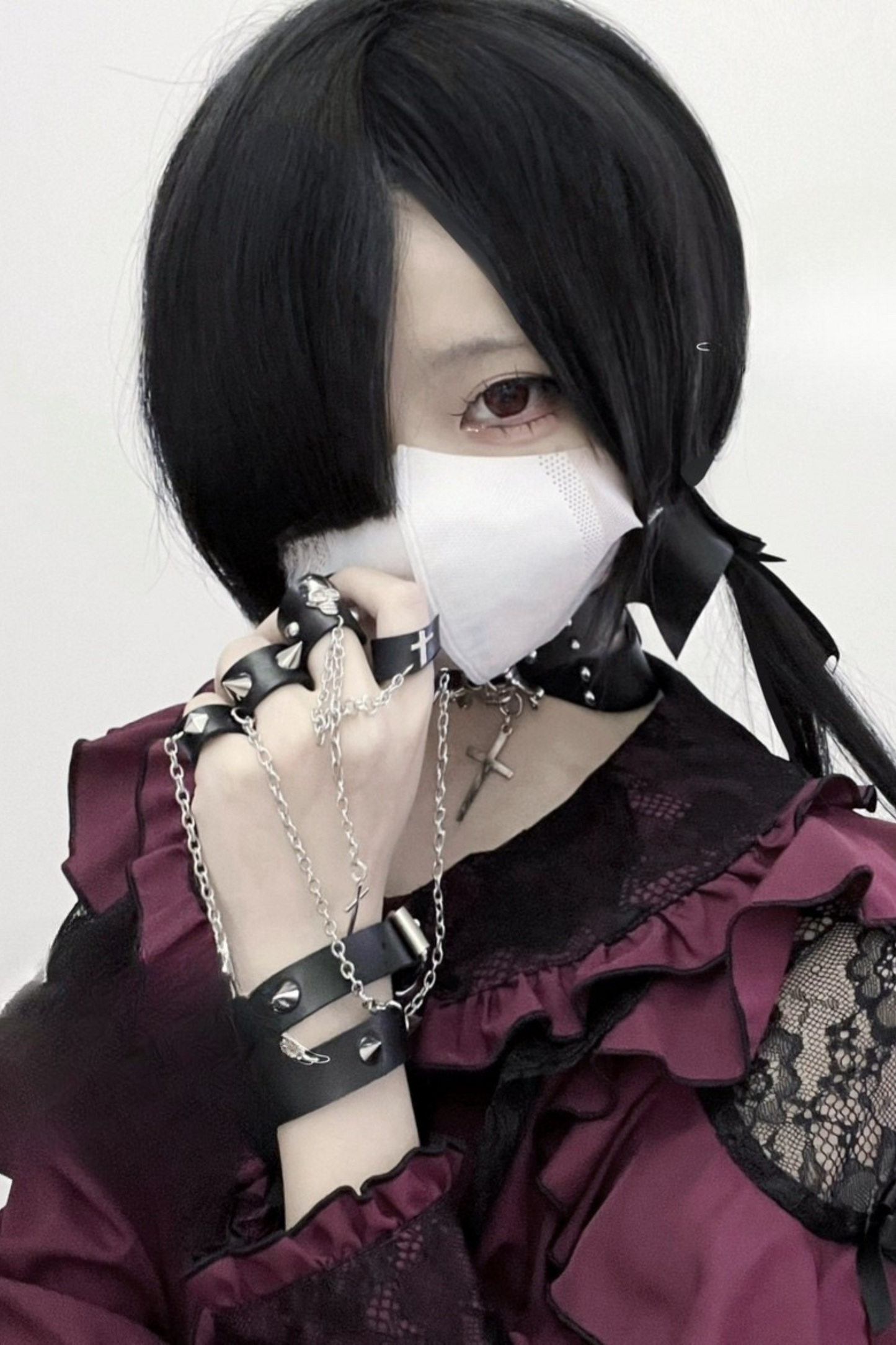 堕天使サブカルパンクスカルブレスレット