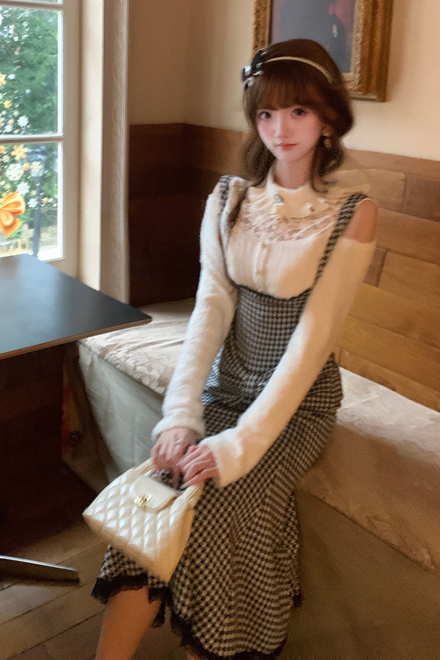 Staggered Suspender Skirt