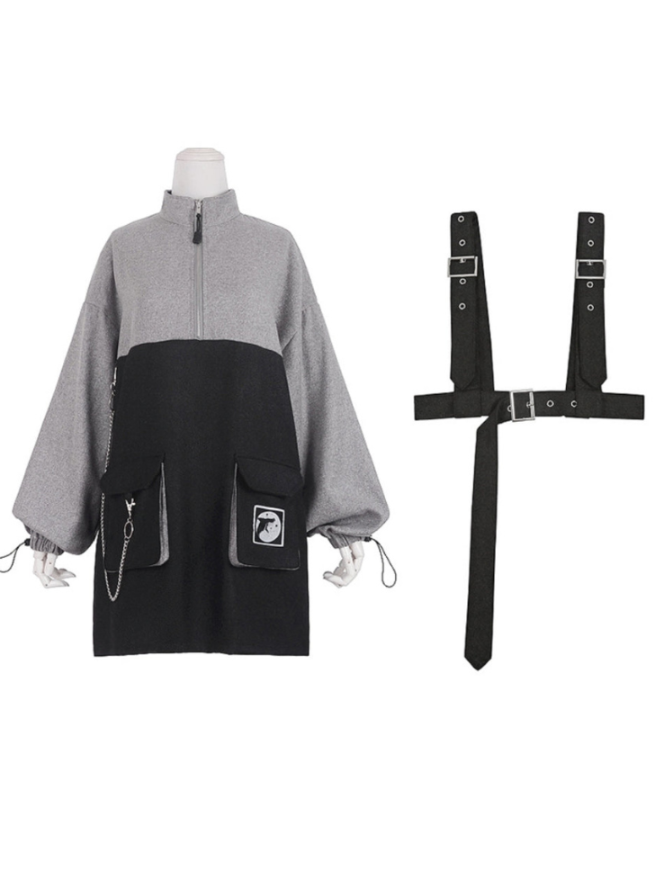 Robe de survêtement bicolore Mine + ceinture de maintien