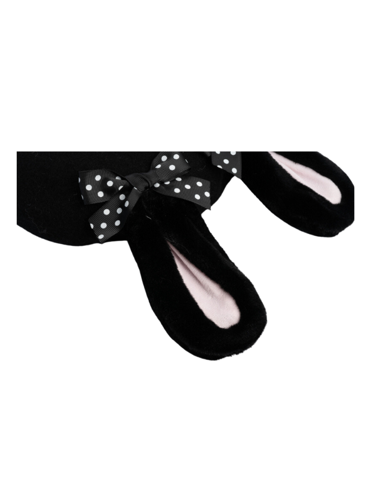 도트 리본 토끼 베레모