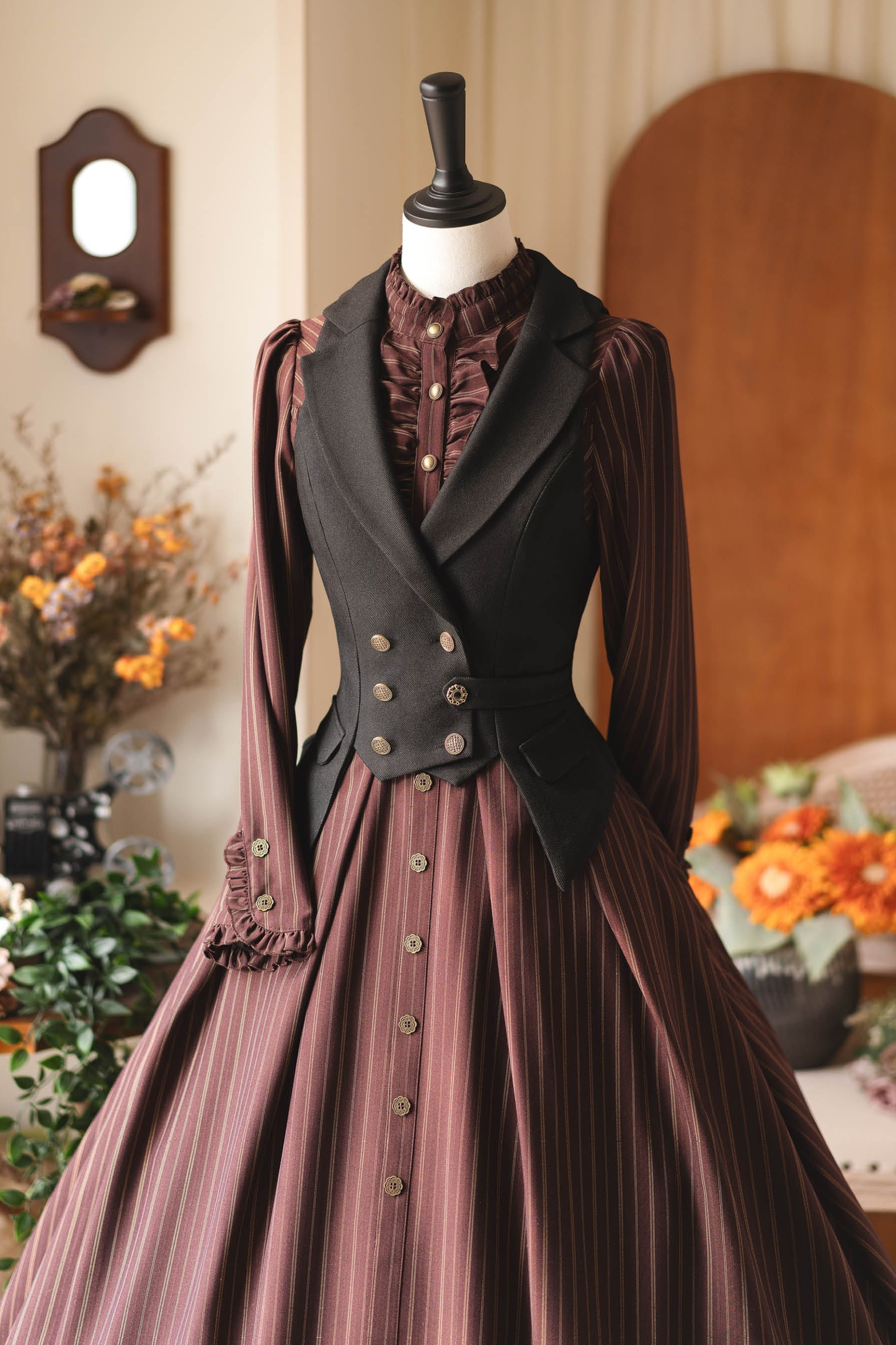 Retro Chic Waist Cinching Vest