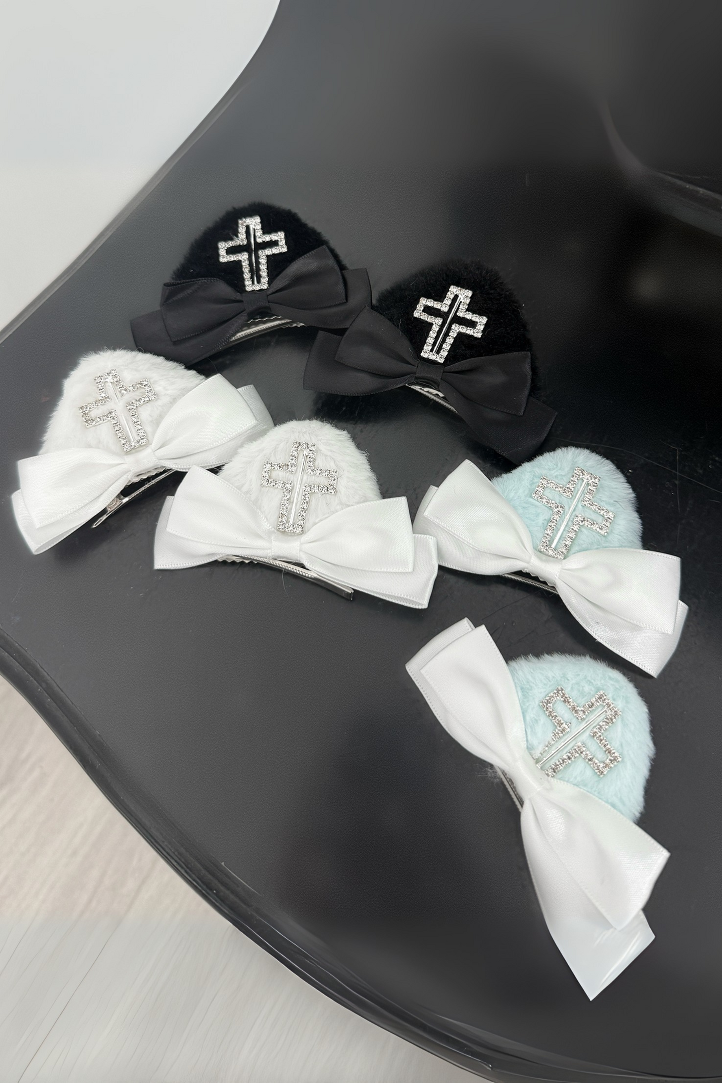 クロス猫耳クリップ