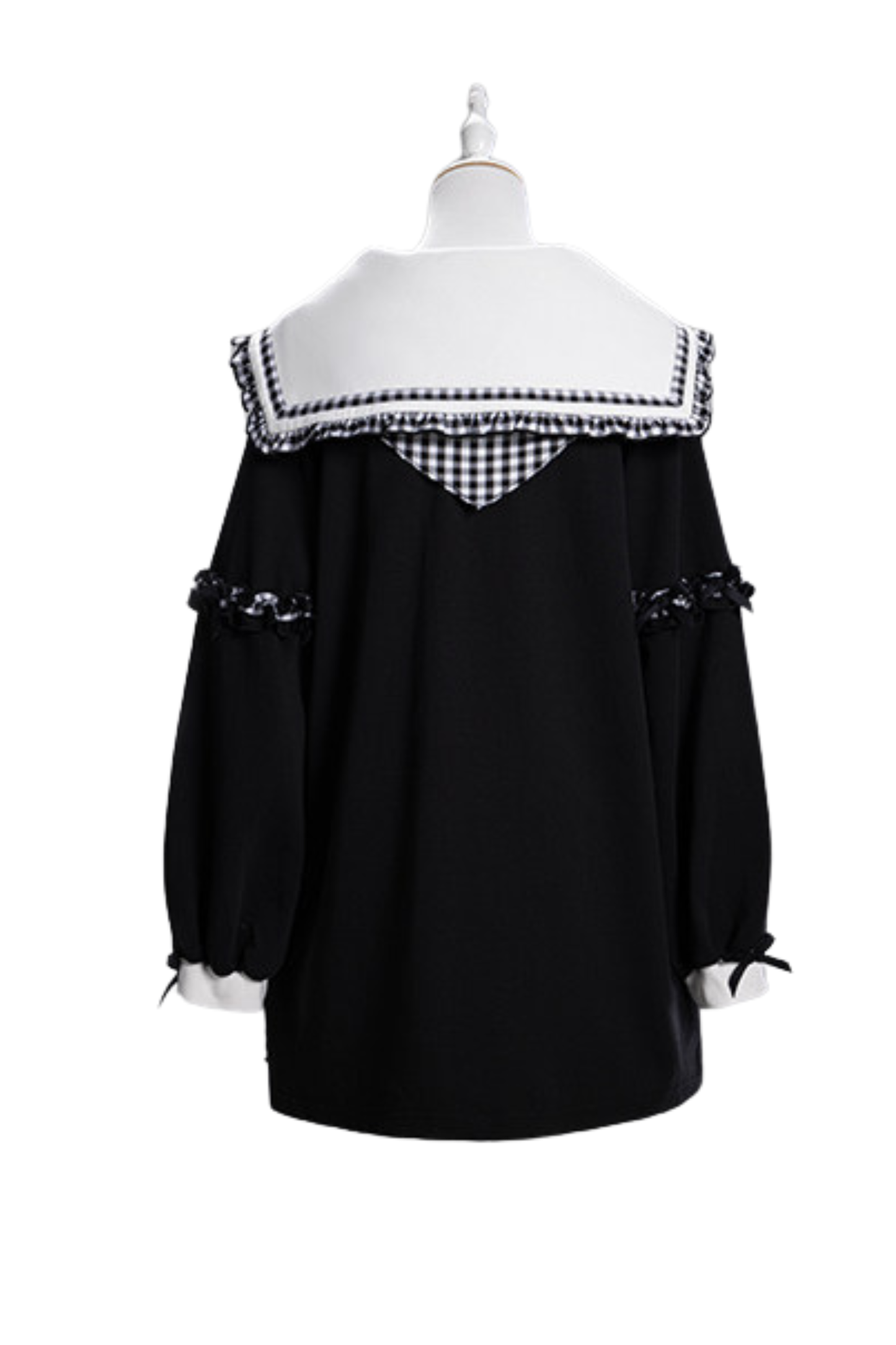 Plaid Sailor Loose Top