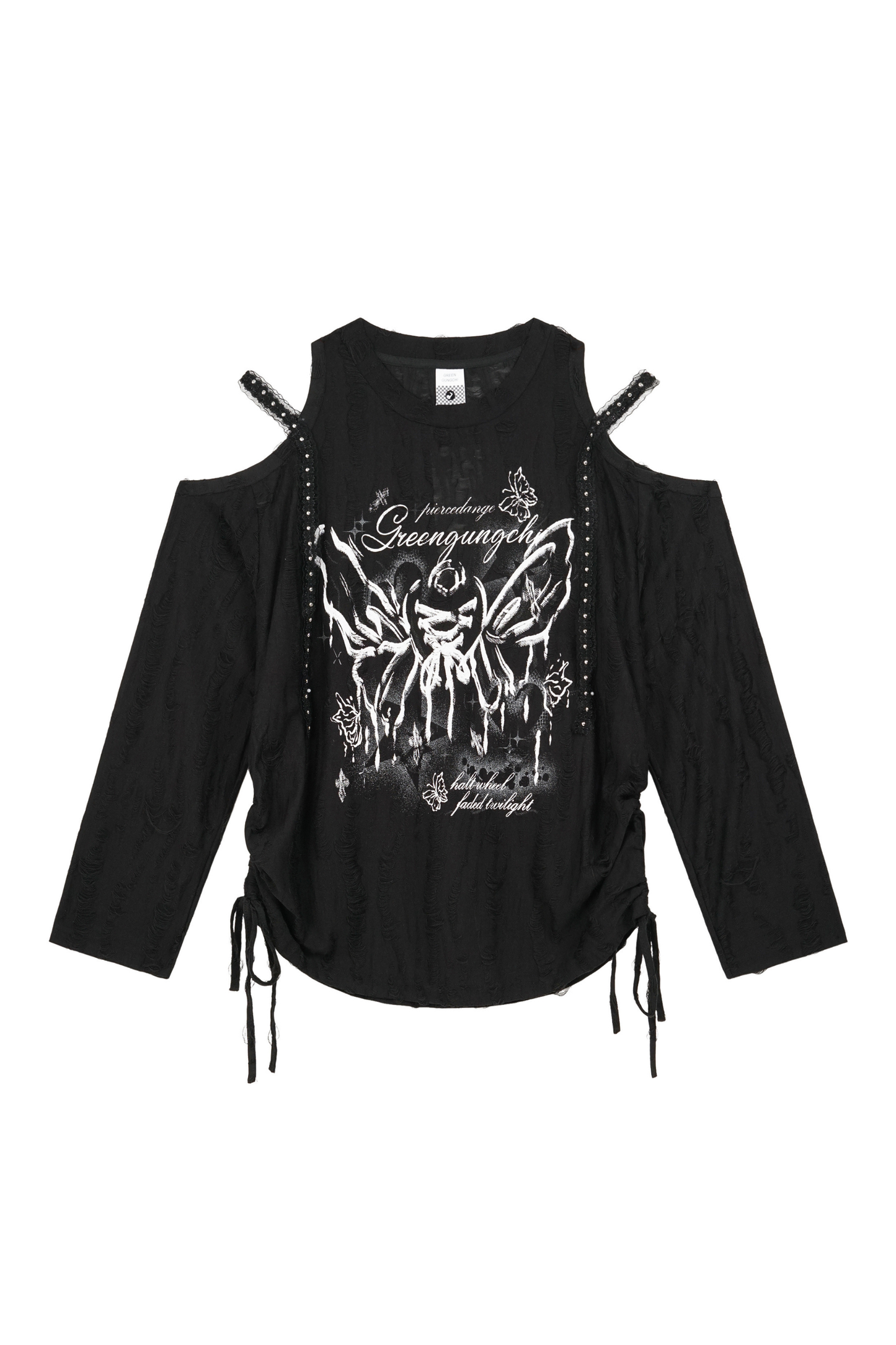 Light Gothic Subculture Off-the-shoulder Tops