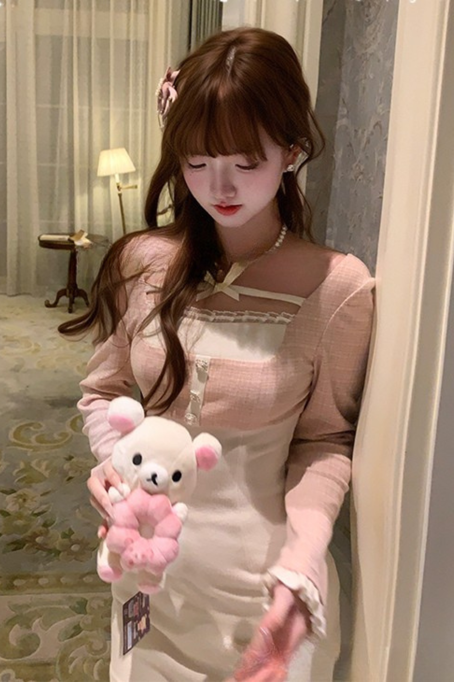 Slim Ribbon Slim Dress