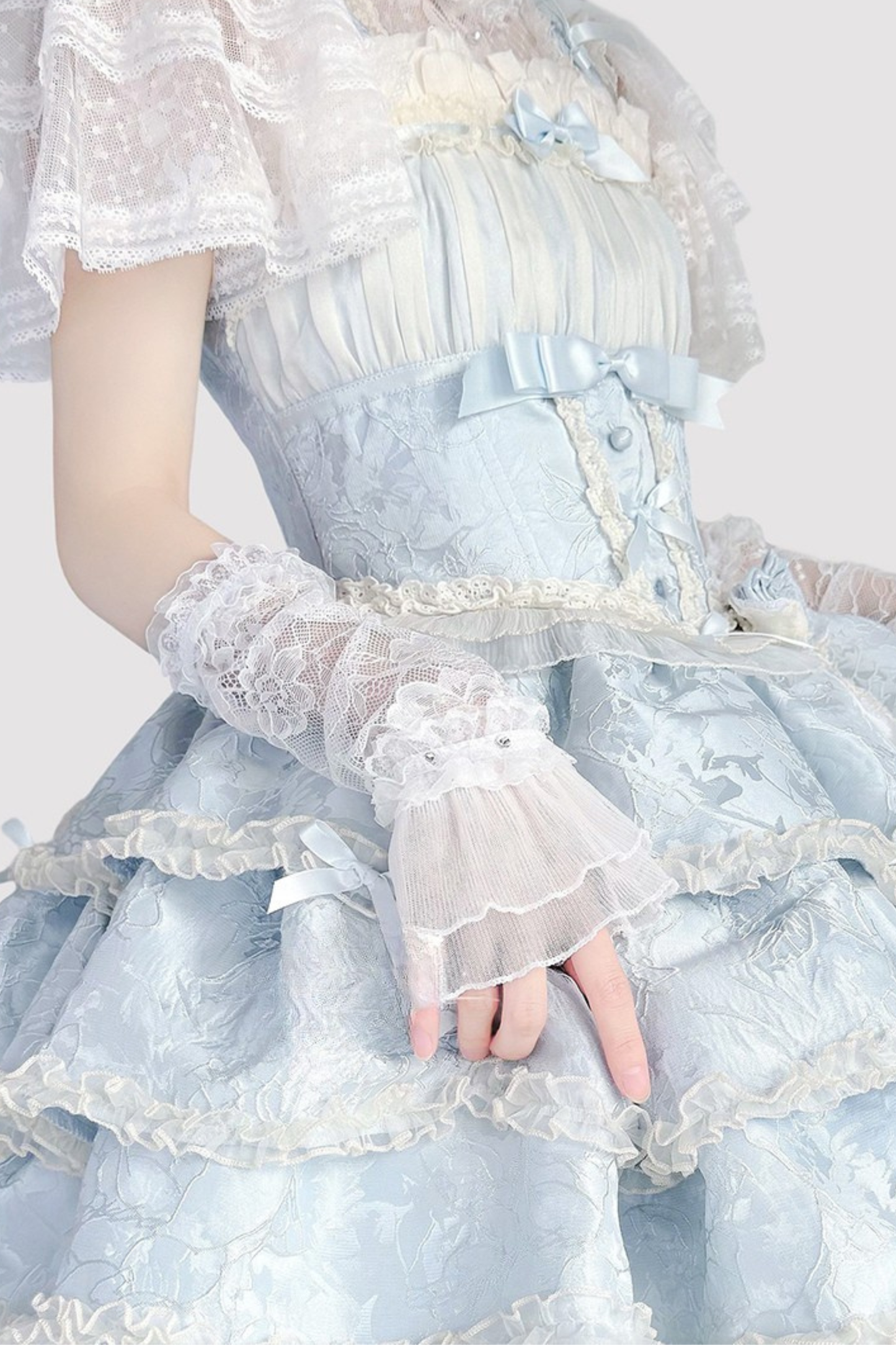 Lace Rhinestone Sleeve