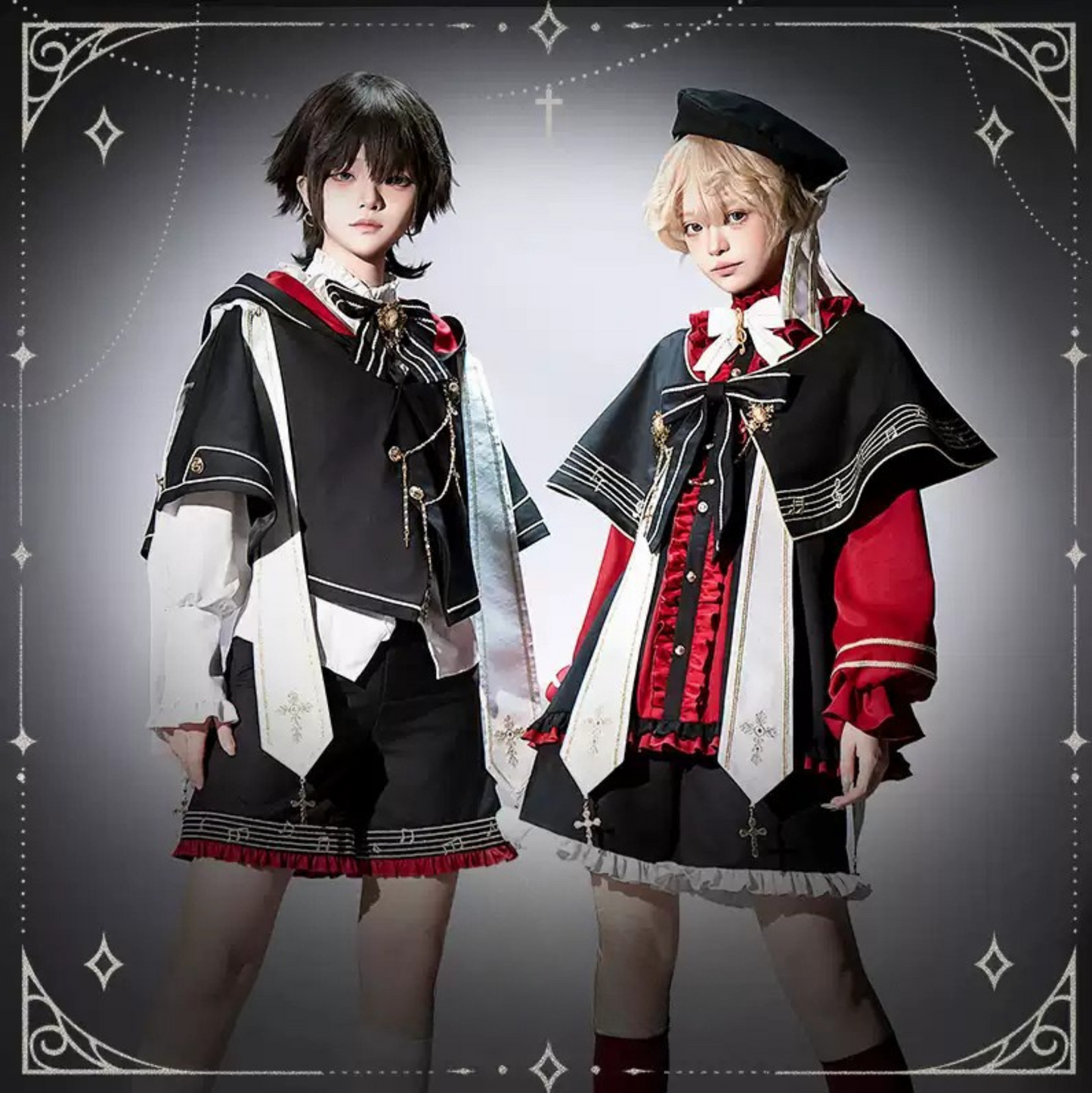 チャーチクワイア2.0ゴシックプリンスコーデセットアップ