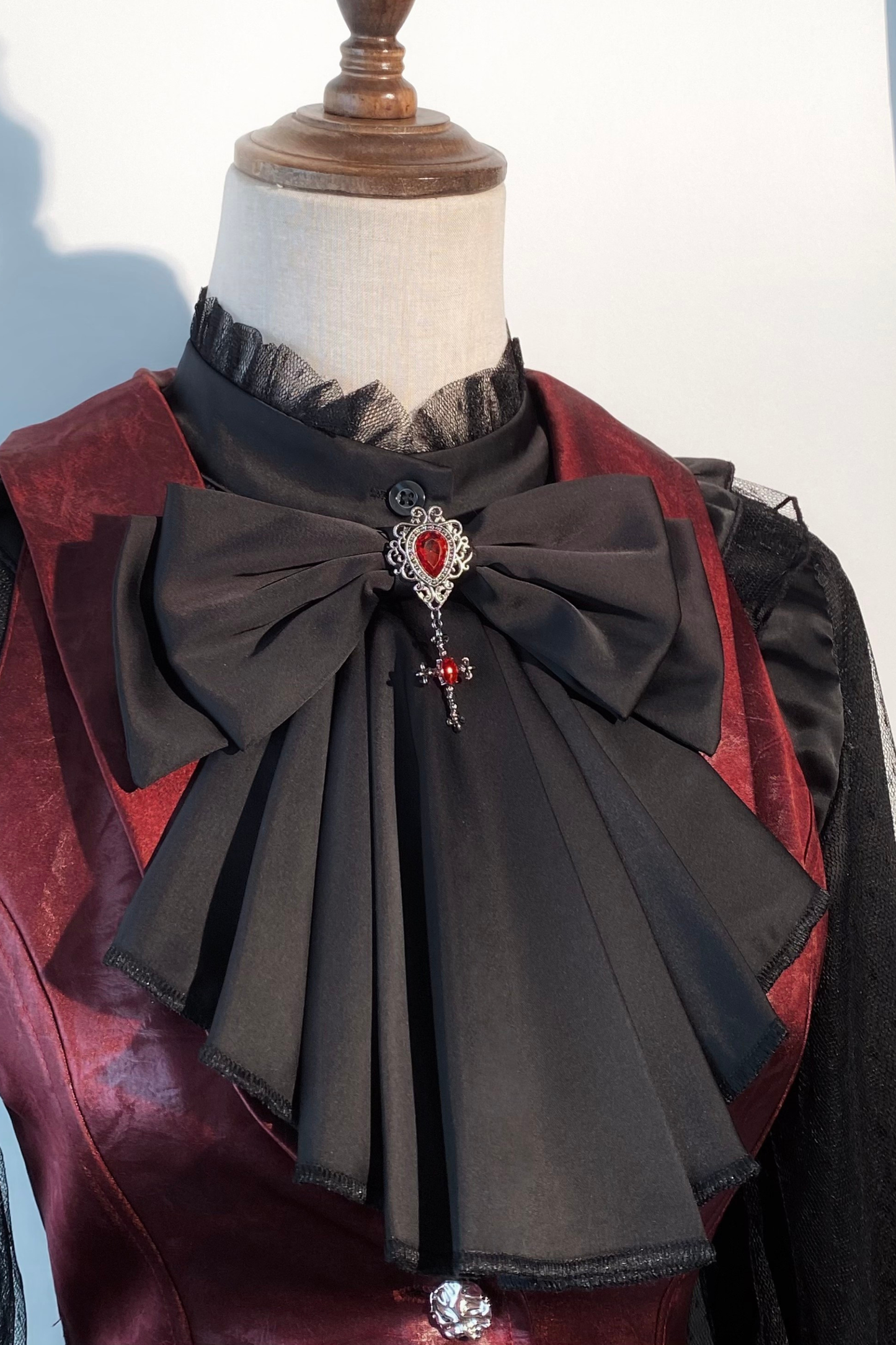Chaleco de Cola Larga Chic + Cuello de Cinta