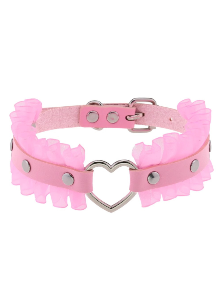 Collier d'amour en métal foncé